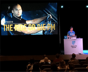 Image of presentation from the Digital PM Summit