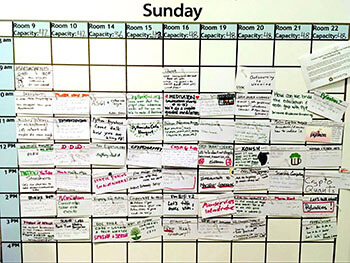 PyCon Open Spaces sign-up sheet